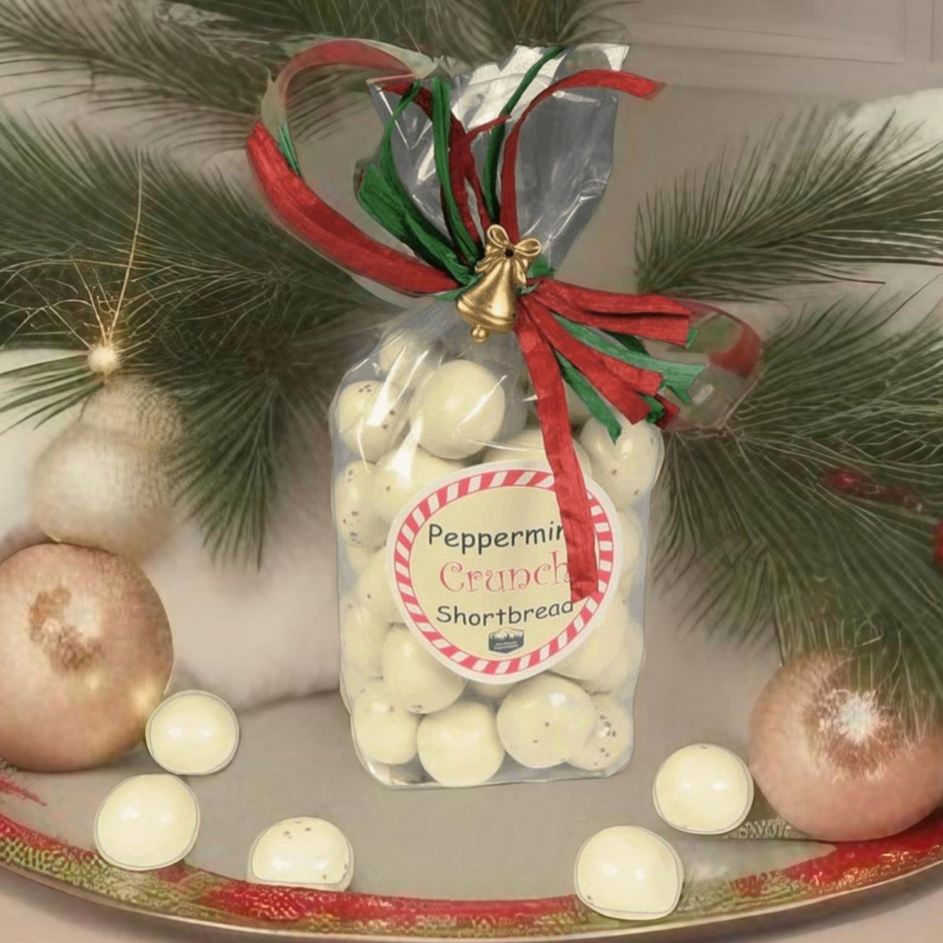 Peppermint Chrunch Shortbread