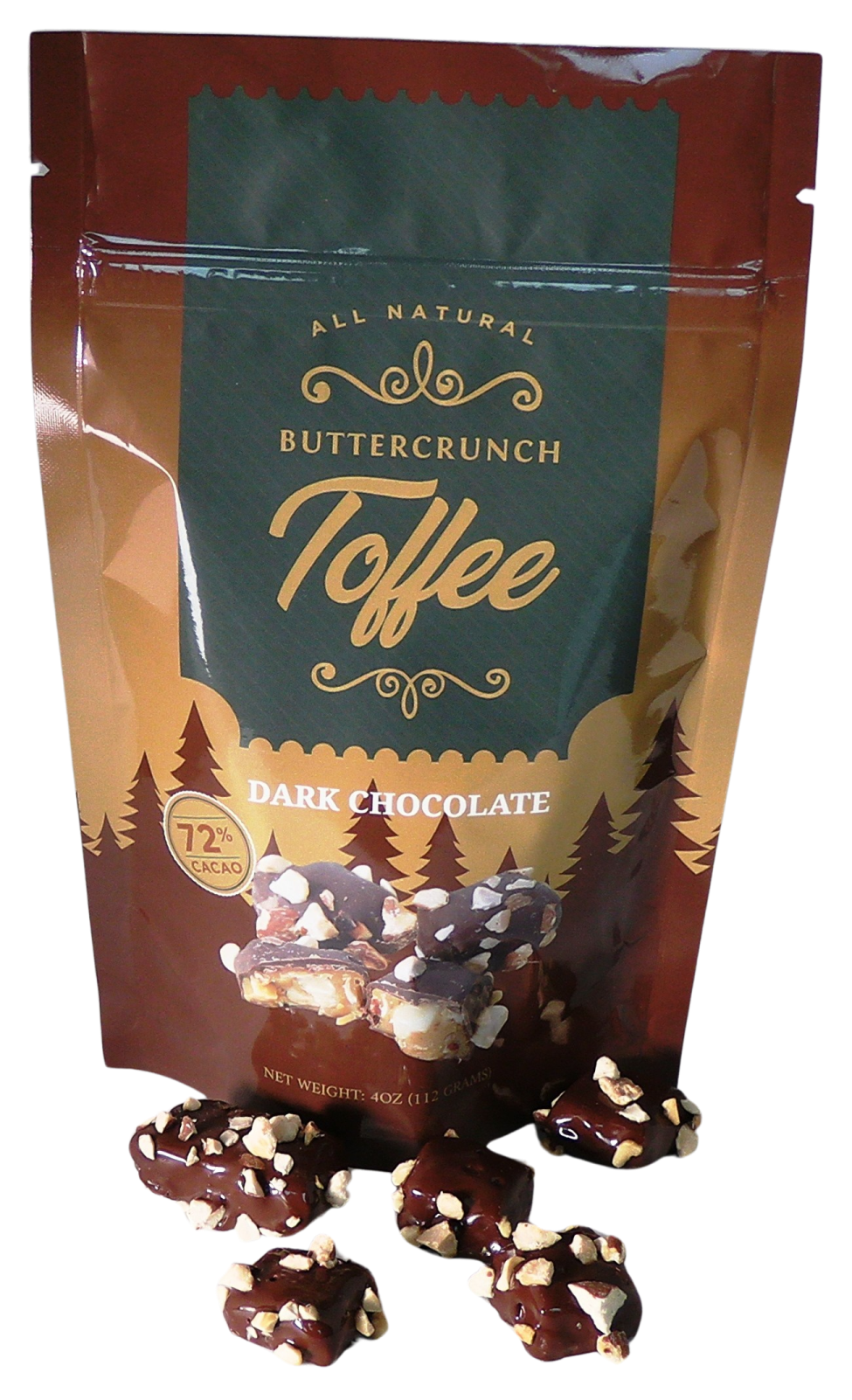 Buttercrunch Almond Toffee in 4 oz Pouch