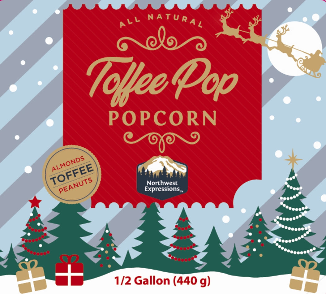 Toffee Pop Gourmet Popcorn ~ Christmas Edition