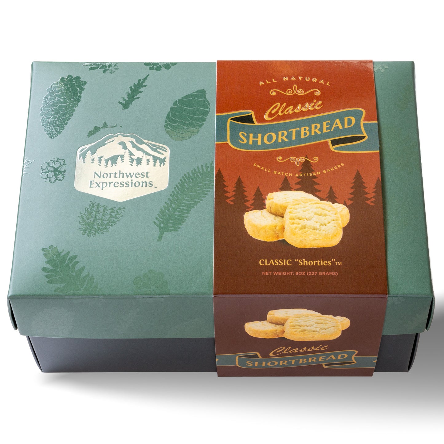 an 8 ounce gift box of shortbread cookies