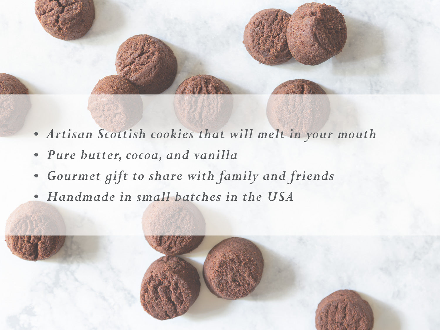 description of what makes northwest expressions chocolate shortbread cookies so special